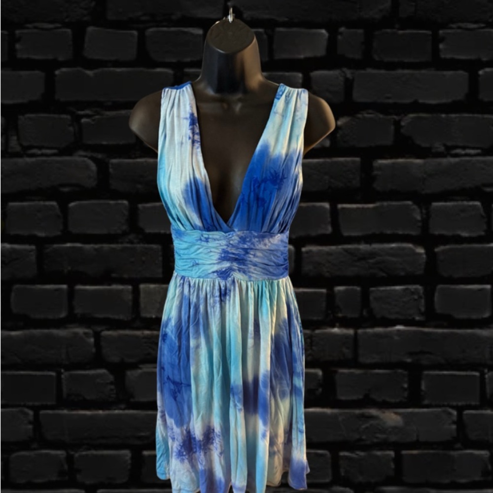 L.A. Class Blue Tie-Dye Dress - size Small